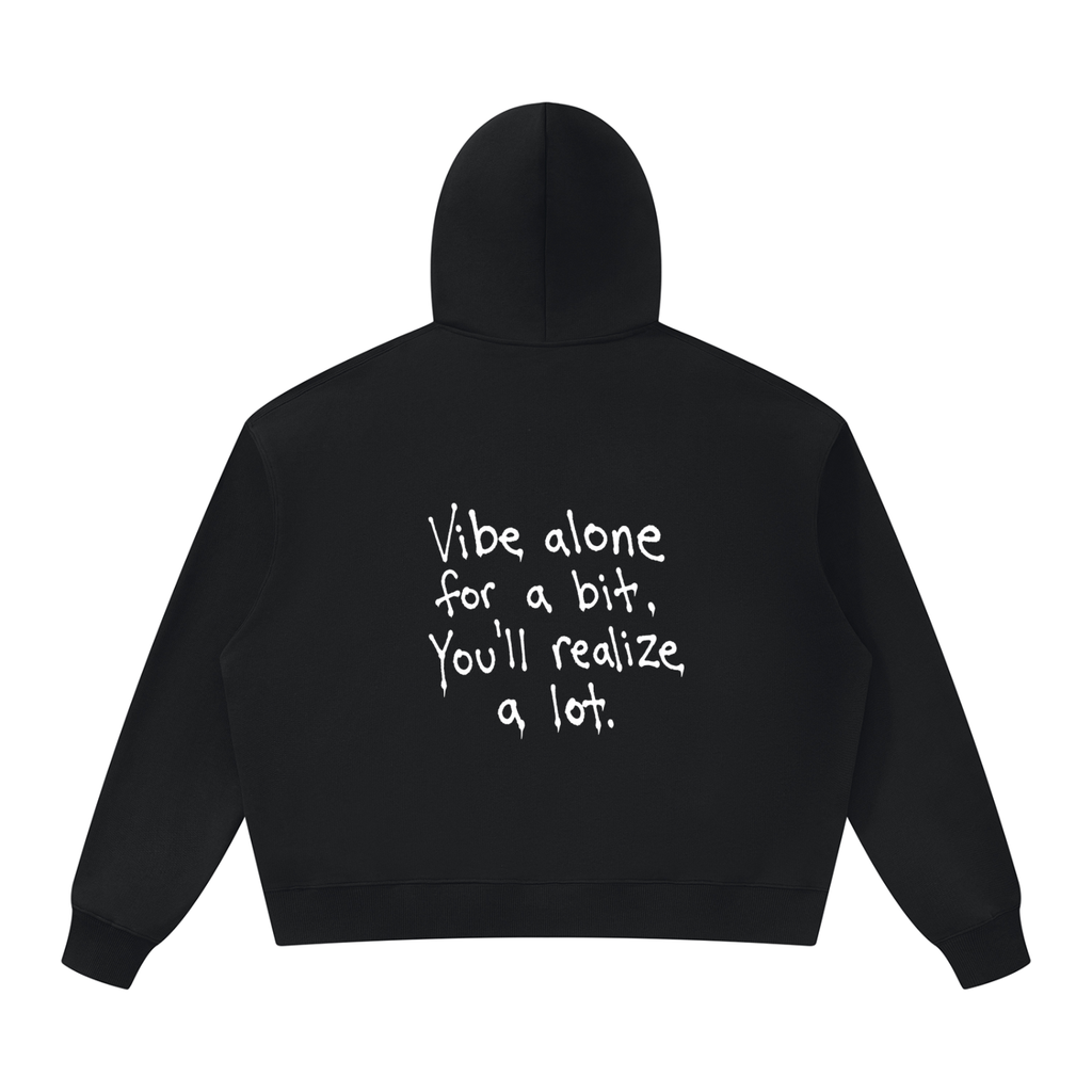 Unisex Oversized Heavyweight "Vibe Alone" Hoodie