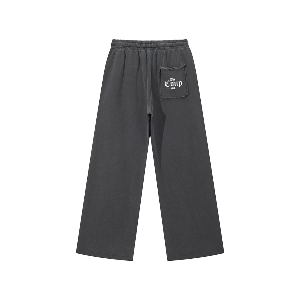 Snow Washed Raw Edge “the world in your hands” Sweatpants