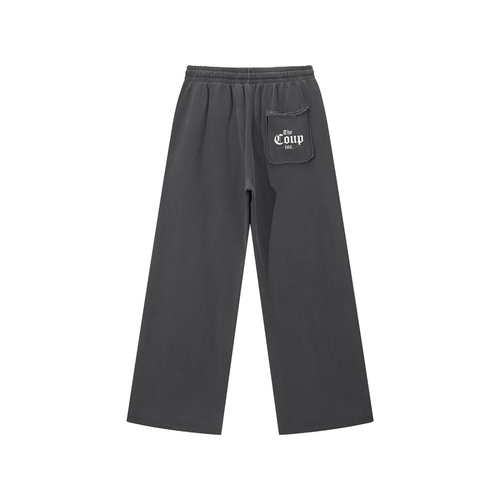 Snow Washed Raw Edge “the world in your hands” Sweatpants