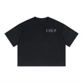 Unisex Boxy Drop Shoulder Crop "Vibe Alone" T-Shirt